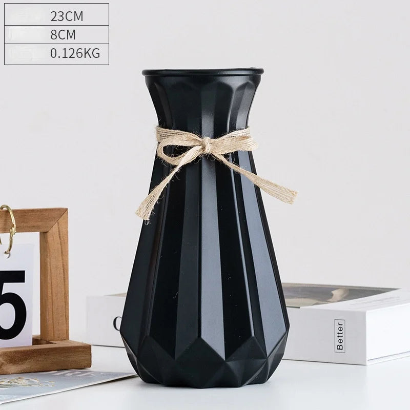 vase moderne en plastique pour décoration florale nordique