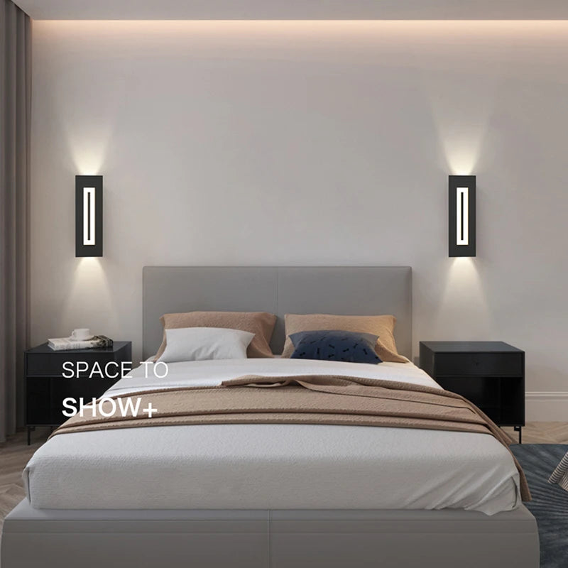 applique murale led double tête style nordique pour hôtel