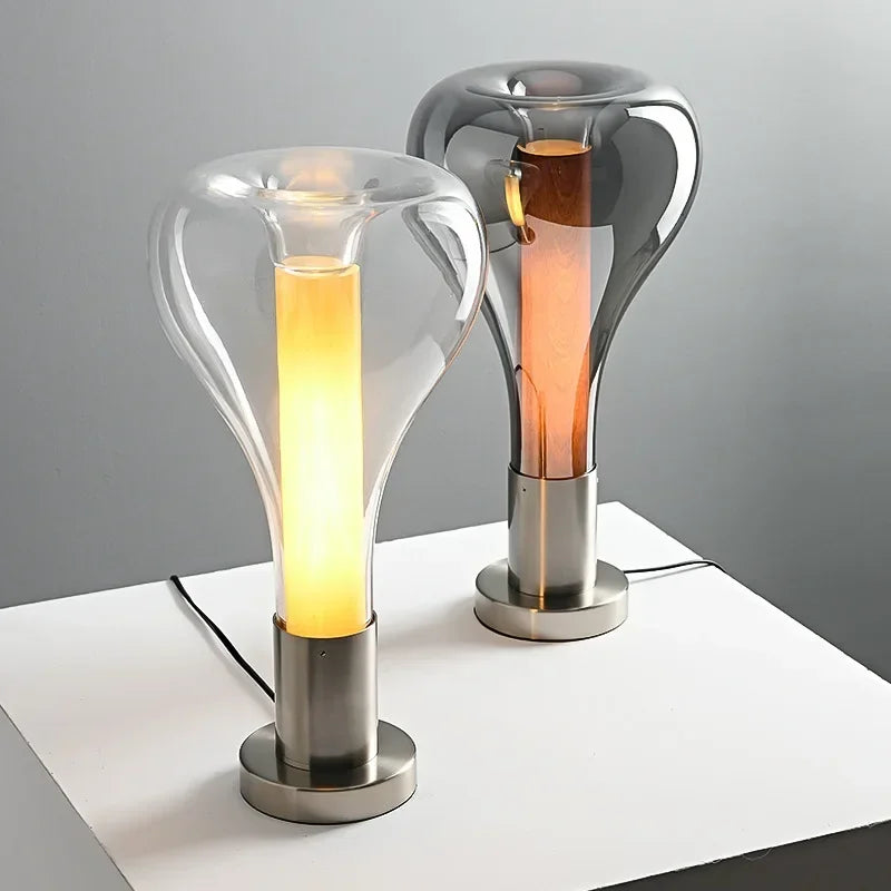 lampe à poser nordique moderne en verre design élégant pour décoration