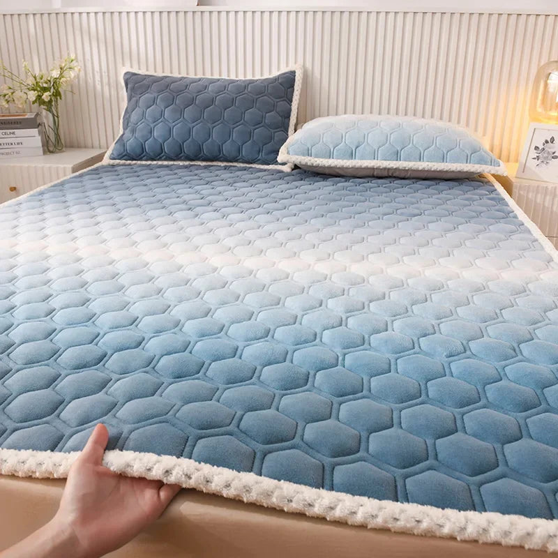 surmatelas doux pour étudiants en peluche pour lit simple ou double