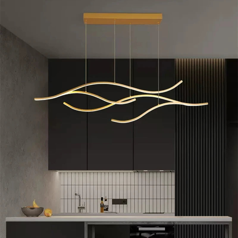 Nordic minimalist LED restaurant pendant lights, bar counter, kitchen pendant lights, living room home decoration hanging lights