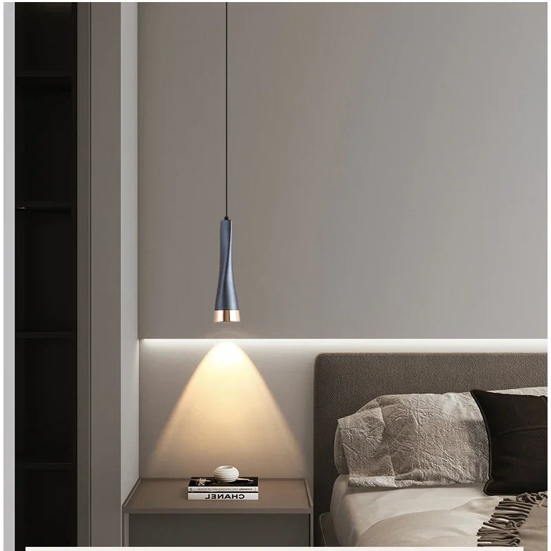 Lamp Modern Bedside Lights Elegant Aluminum Light Fixtures Adjustable Mini Metal Ceiling Lights For Kitchen Island Dining Room