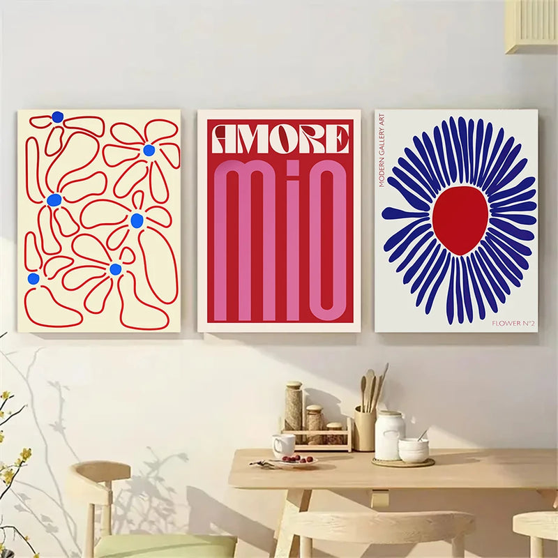 affiches d'art mural abstrait pour décoration moderne et élégante