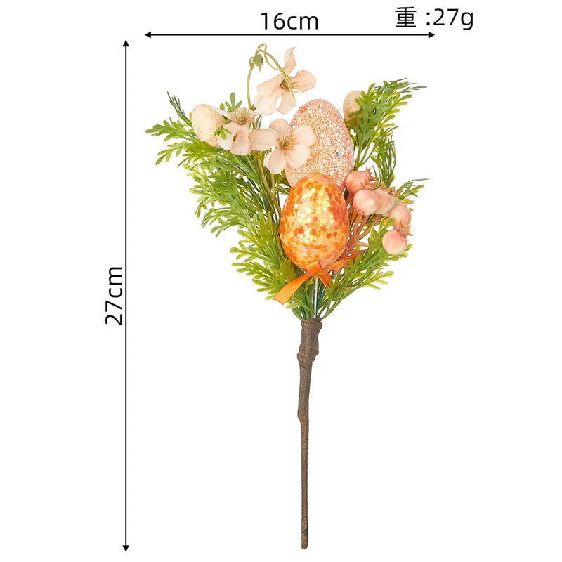 branche d'oeufs de pâques pour décorations florales et jardin