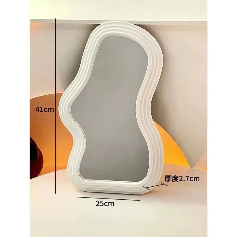 miroir nuage kawaii sur pied pour maquillage et décoration