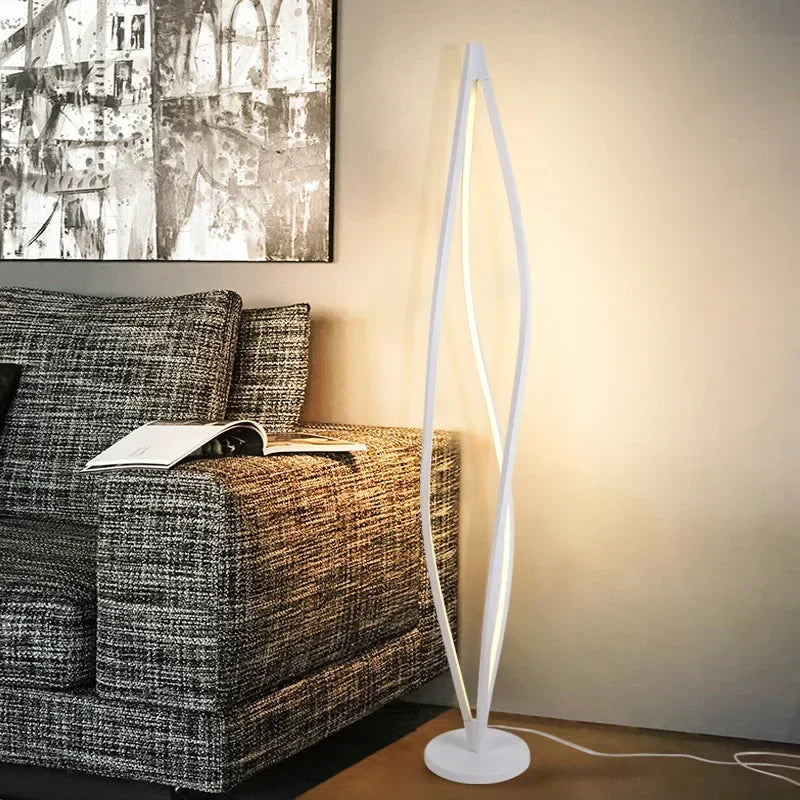 lampadaire led au design italien élégant et moderne