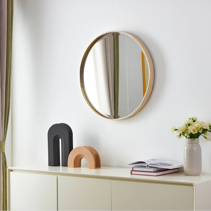 miroirs décoratifs ronds adhésifs pour salle de bain et décoration murale