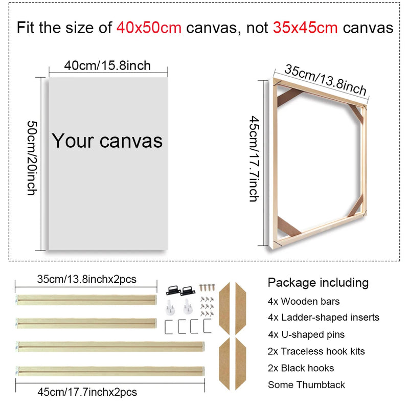 cadre mural en bois pour toiles et peintures décoratives