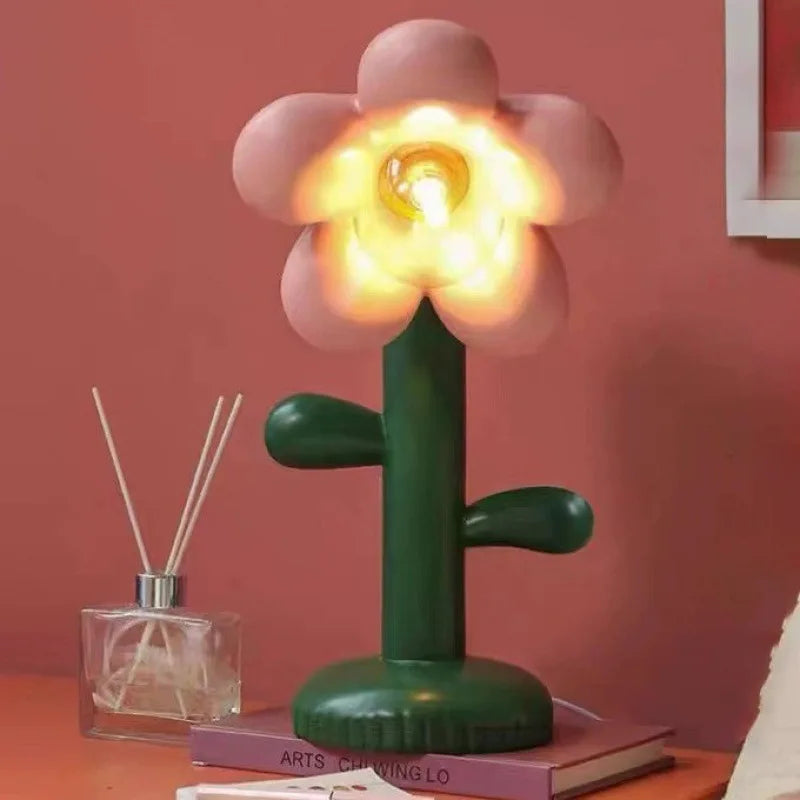 lampe à poser design en résine pour un éclairage chaleureux