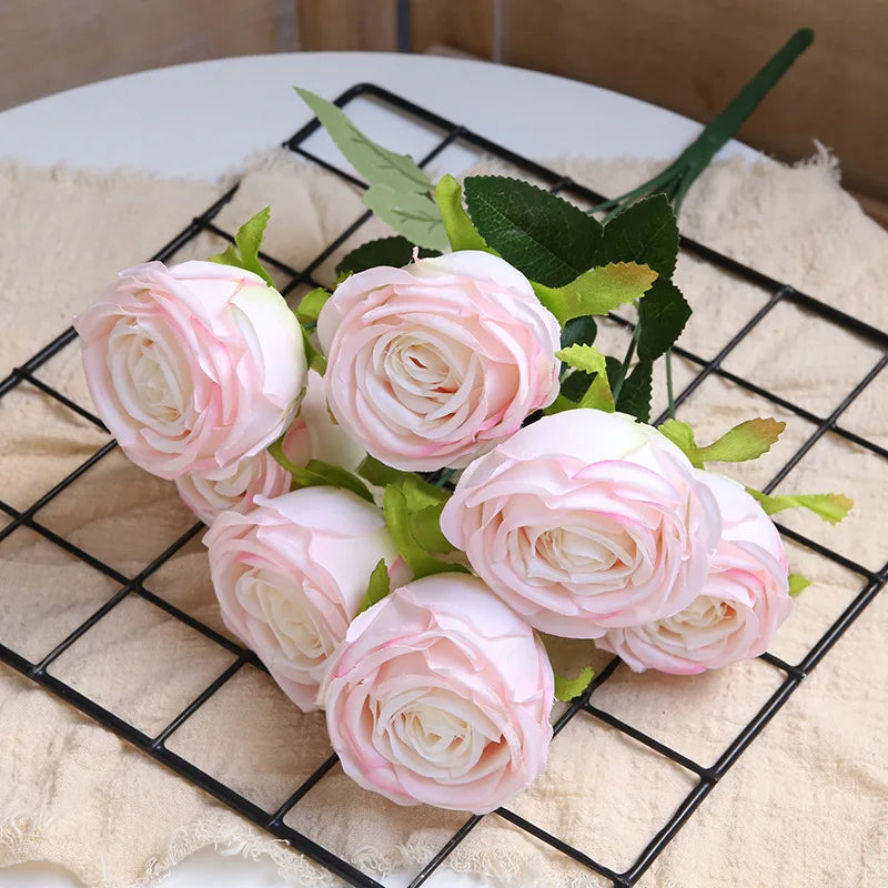 bouquets de roses artificielles pour décoration de mariage et artisanat