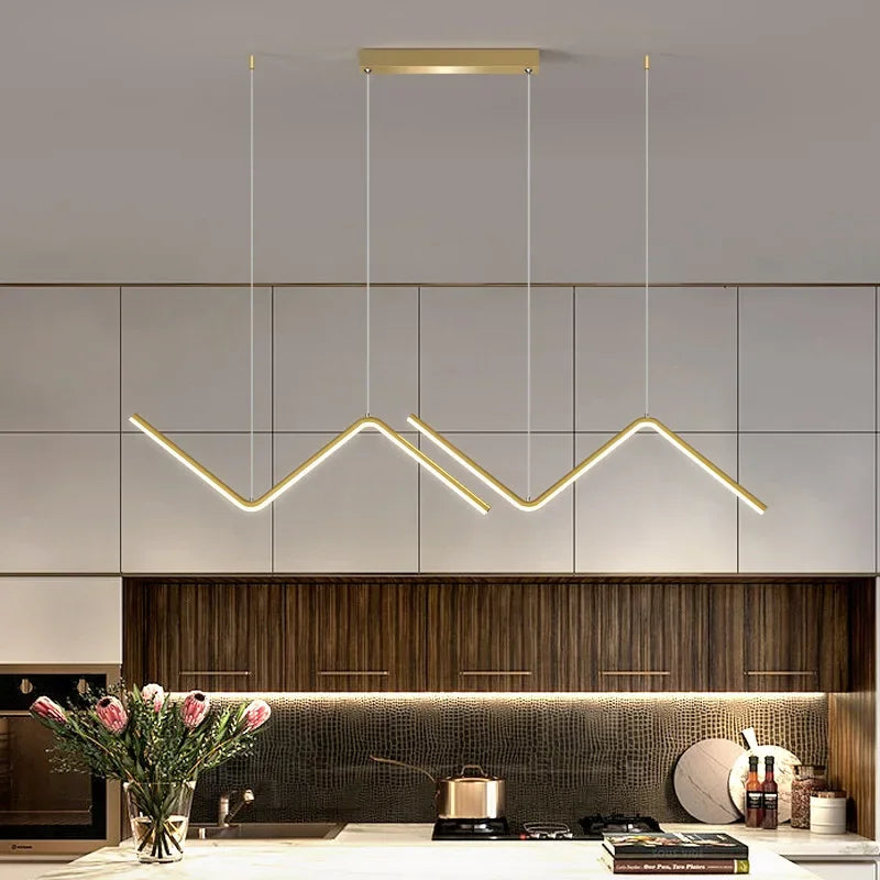 suspension moderne à led pour intérieur décoratif élégant