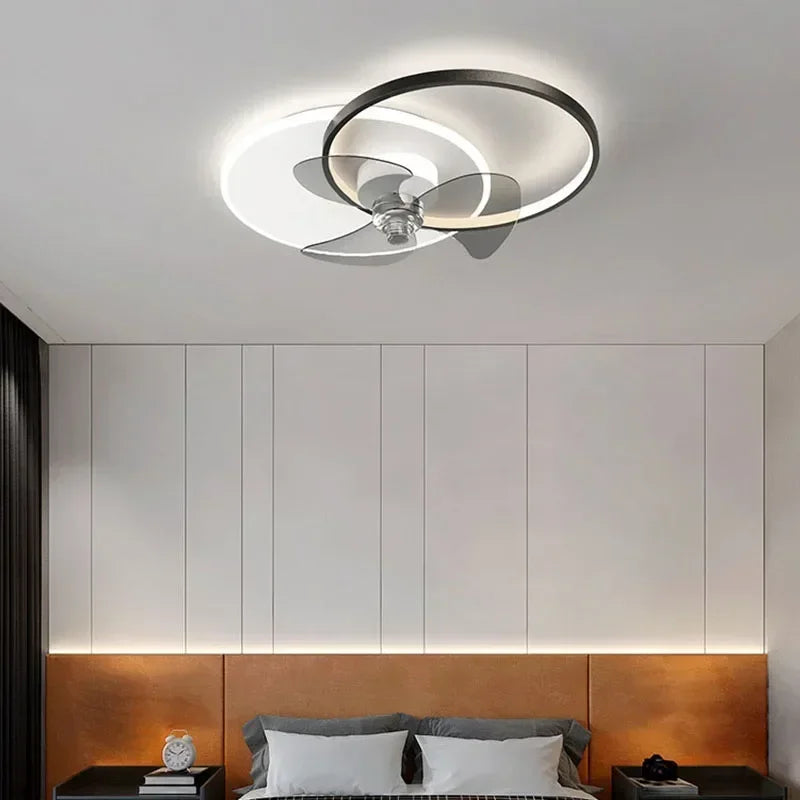 plafonnier ventilateur avec lumière à distance pour intérieur