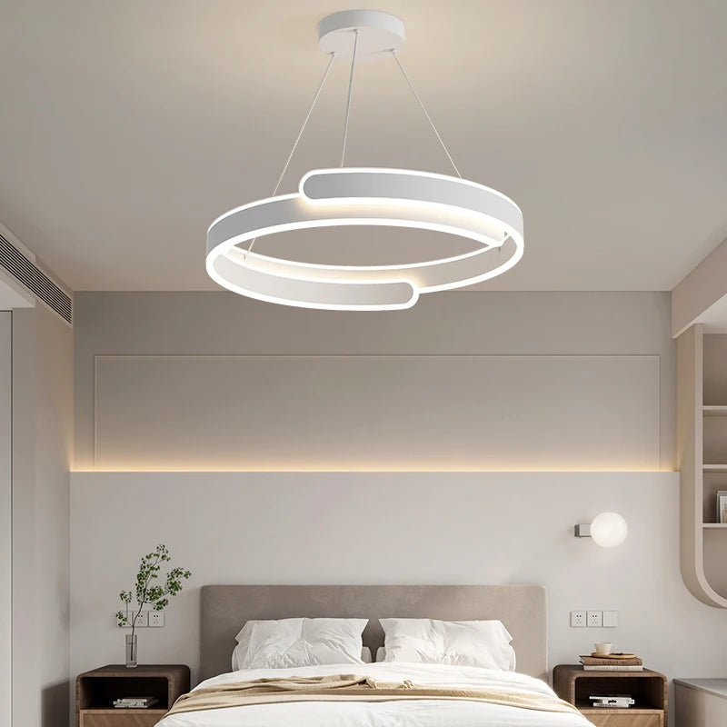 suspension led anneau design pour décoration intérieure élégante