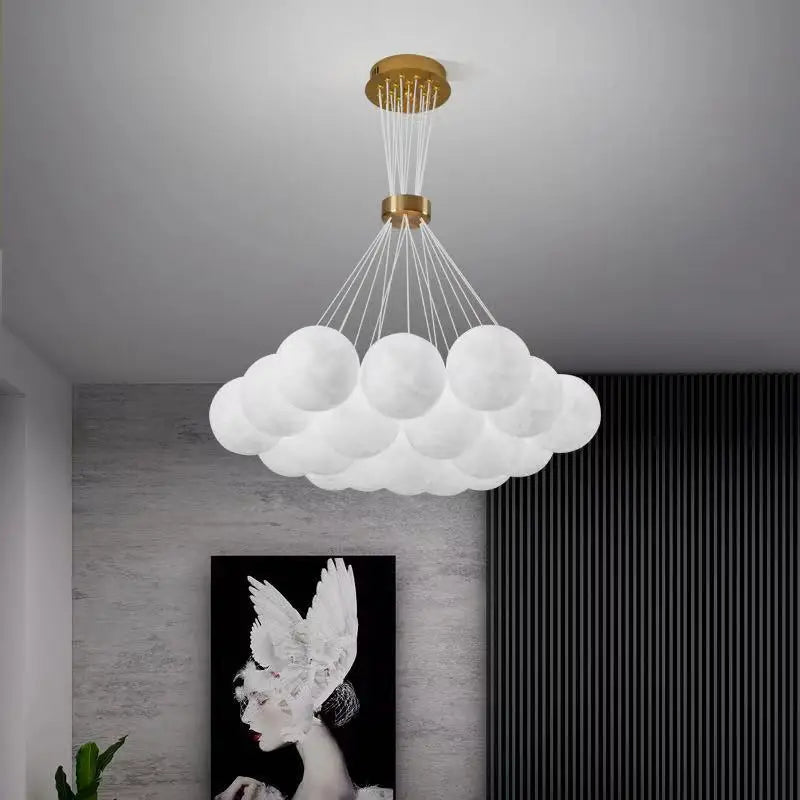 lustre lumineux nuage pour chambre d'enfants décorative