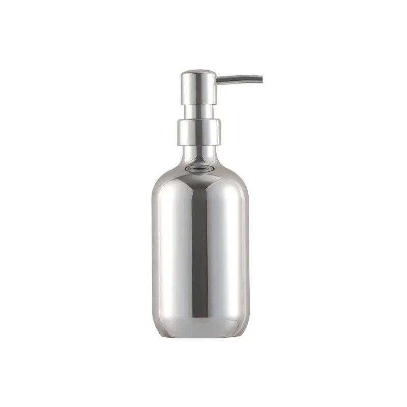 distributeur de savon désinfectant argent rechargeable 300 à 500 ml