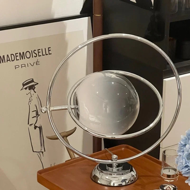 lampe de bureau design italienne en verre rotative élégante