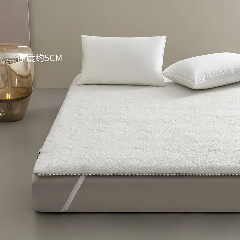 matelas pliable en velours d'agneau pour dortoir étudiant