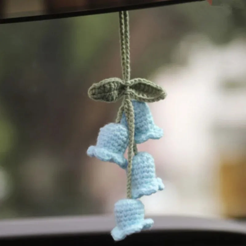 crochet suspendu créatif pour décoration de voiture plante en pot