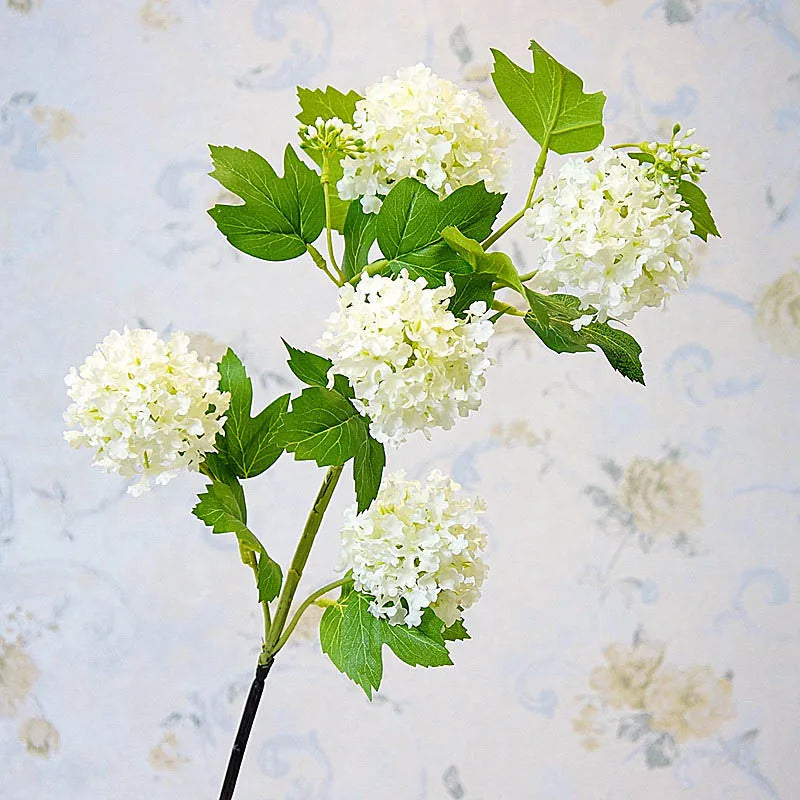 hortensia boule de neige luxe fleurs artificielles pour décoration intérieure