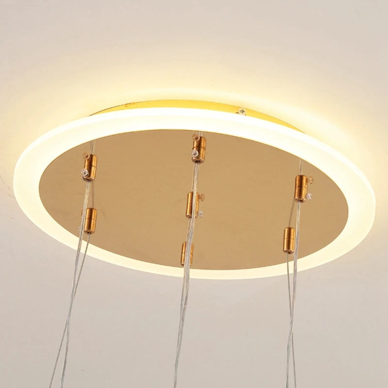 suspension moderne lumineuse pour restaurant bar ou appartement