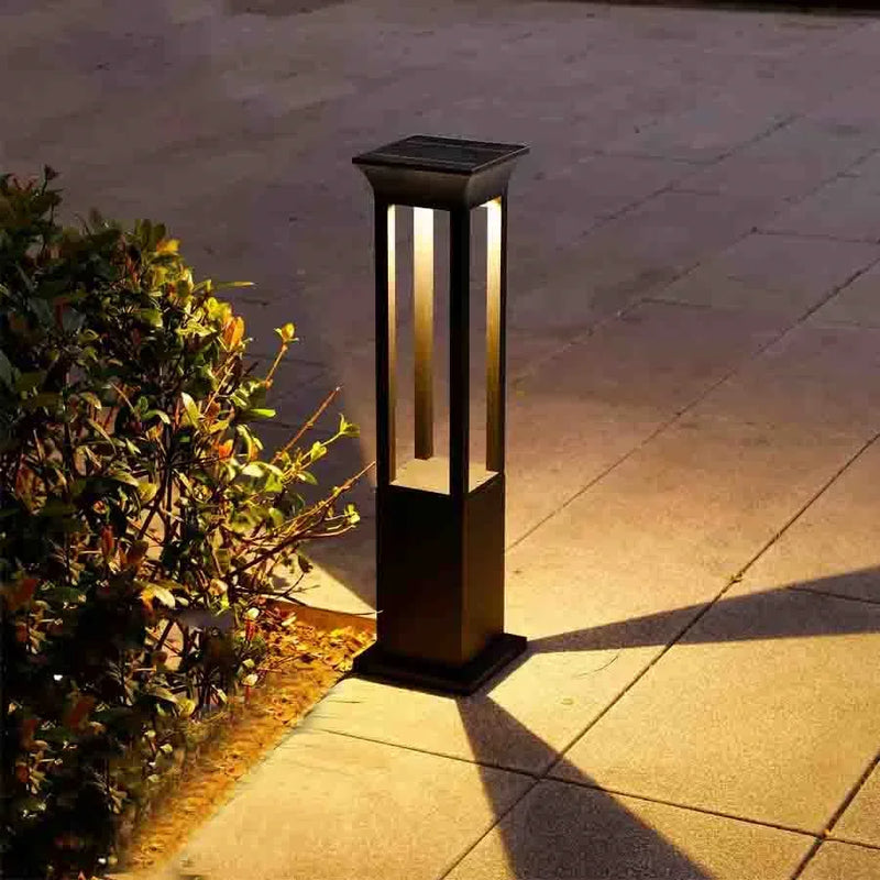 lampe solaire d'extérieur en aluminium pour éclairage de jardin