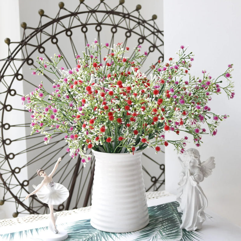 bouquets de gypsophile artificielle pour décoration intérieure et extérieure