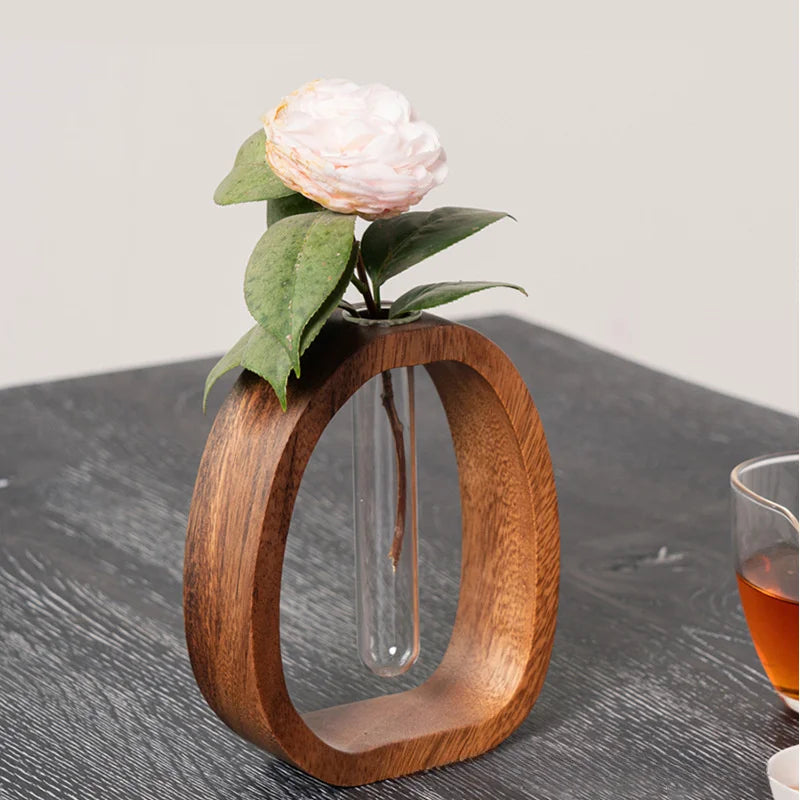 ustensile en bois massif pour arrangement floral créatif et simple