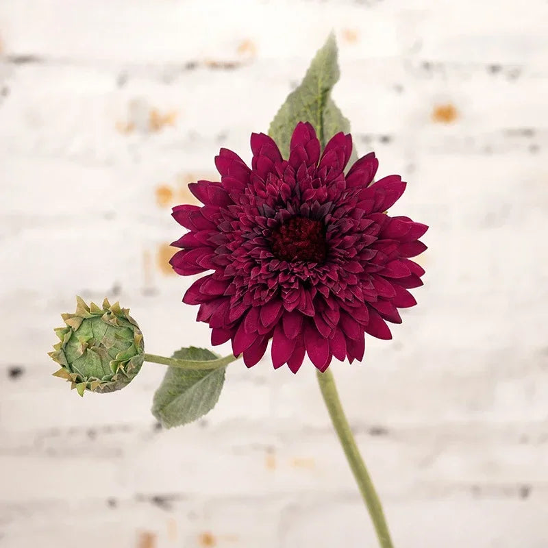 fleurs artificielles tournesols rétro double pétale décoration intérieure