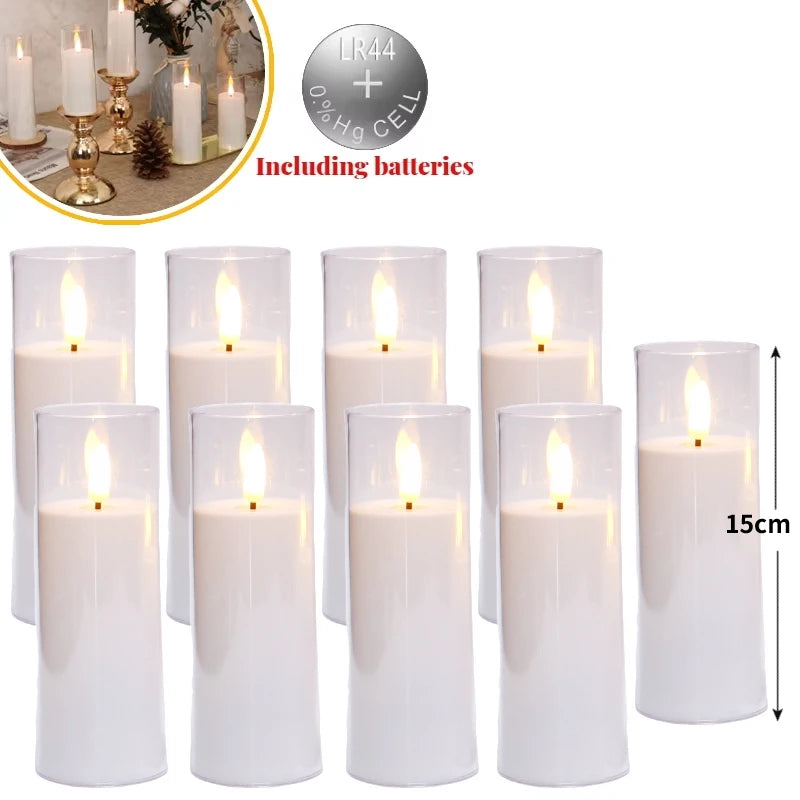 lot de 6 à 60 bougies led sans flamme pour décorations de fête