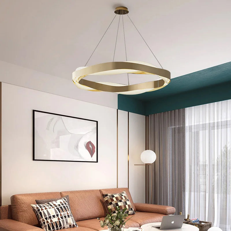 lustre moderne suspendu éclairage intérieur design élégant lumineux