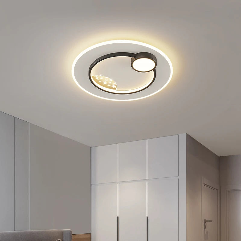 plafonnier led ultramince design moderne style nordique minimaliste