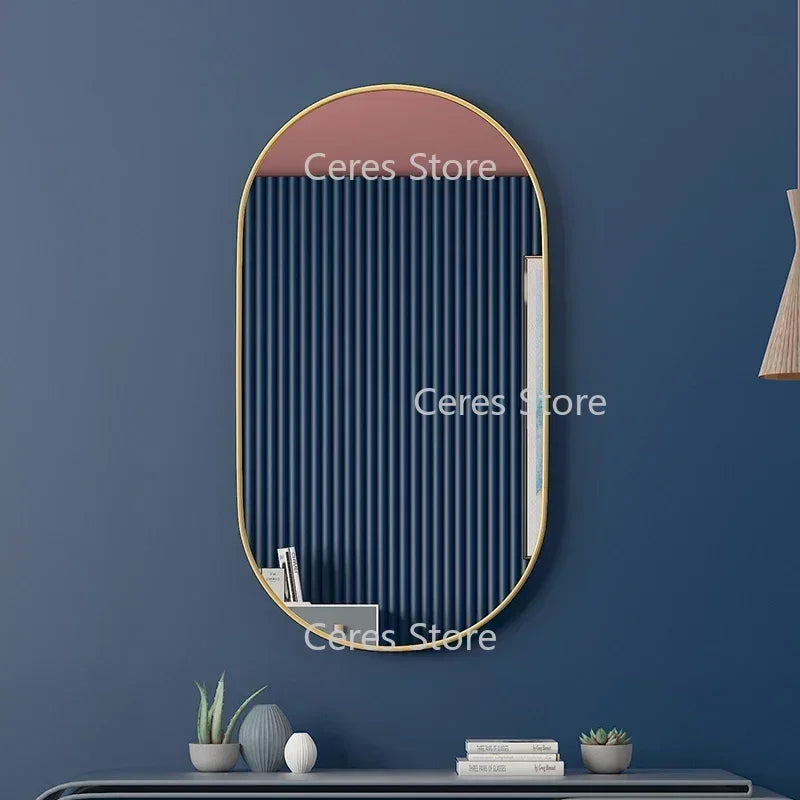 miroir décoratif suspendu pour salle de bain et maquillage