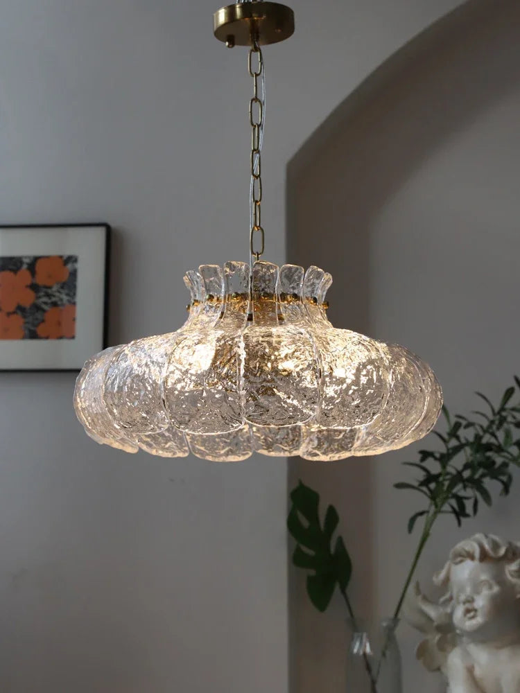 lustre rétro en verre style américain pour décoration intérieure