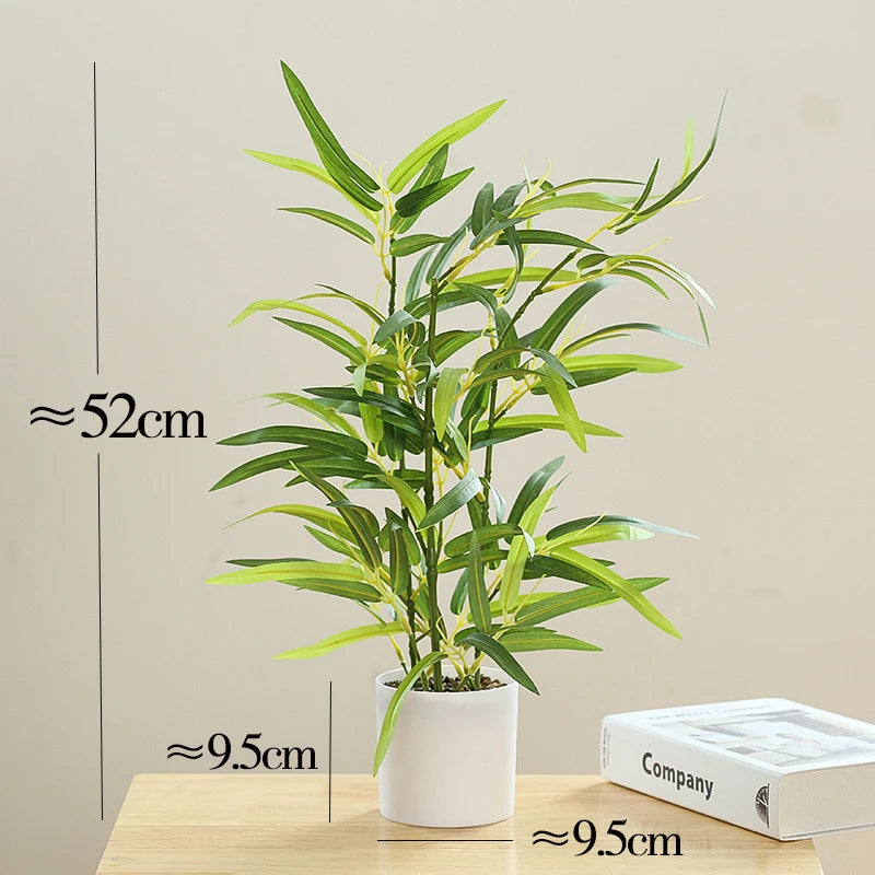 plante artificielle en pot bambou monstera pour décor bureau et maison