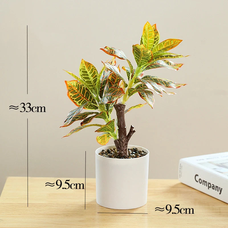 plante artificielle en pot bambou monstera pour décor bureau et maison