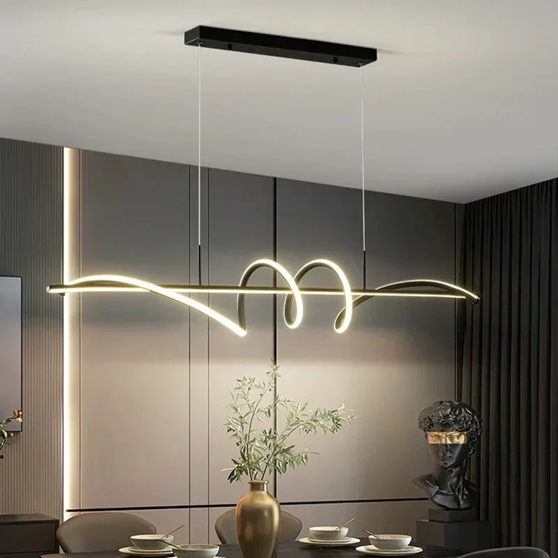 suspension à led moderne pour décoration intérieure élégante