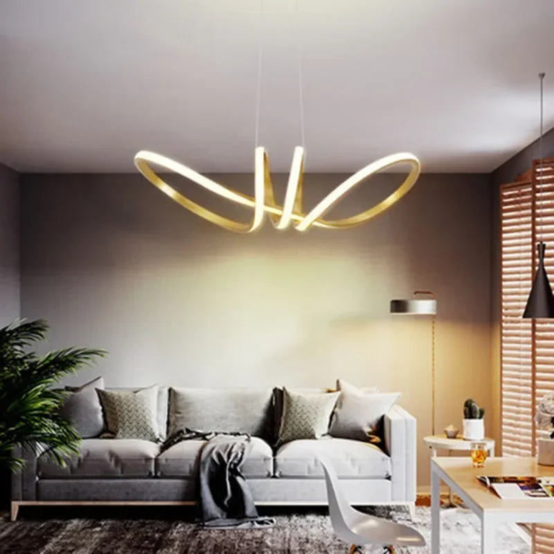 suspension moderne à led pour décoration intérieure élégante