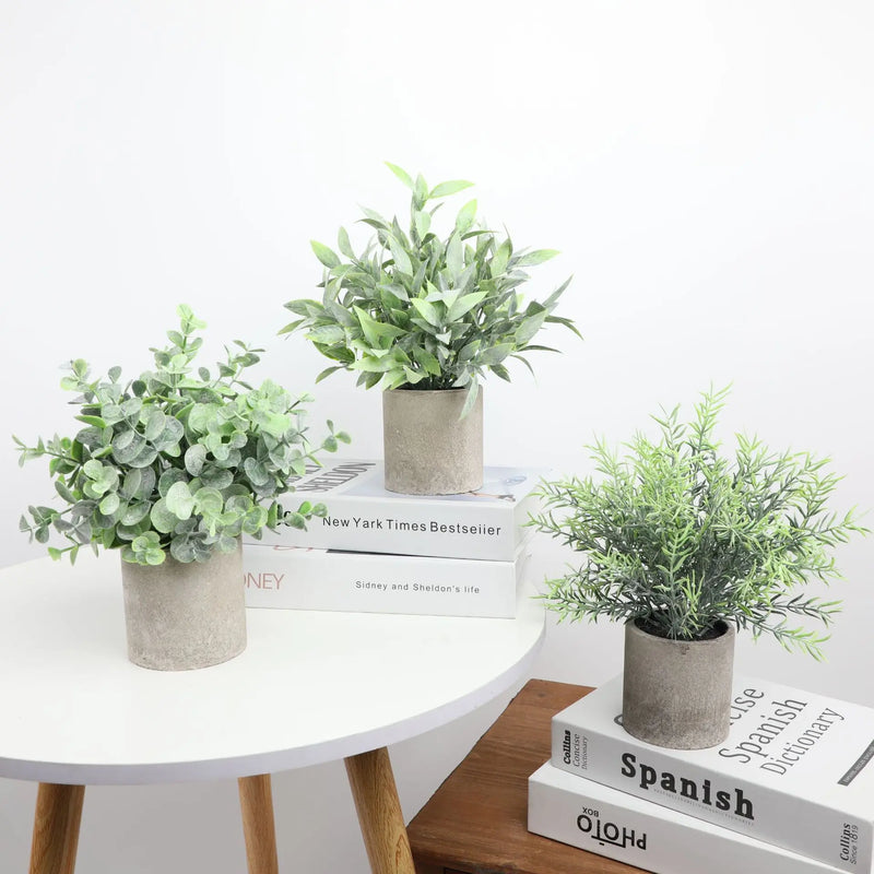 plantes artificielles pour décoration de bureau et table