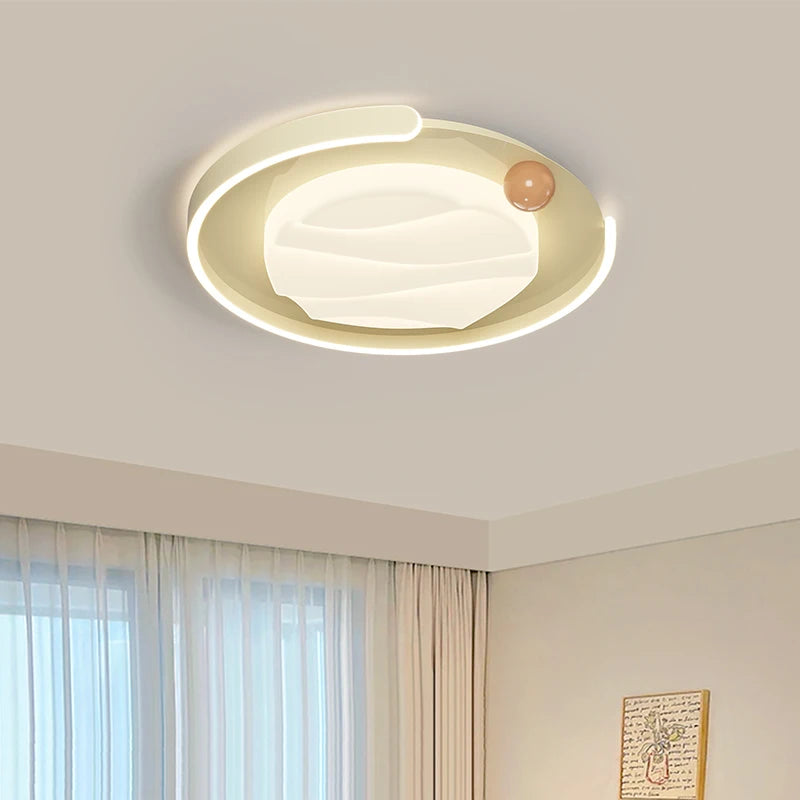 plafonnier led style français moderne télécommande éclairage intérieur chaud