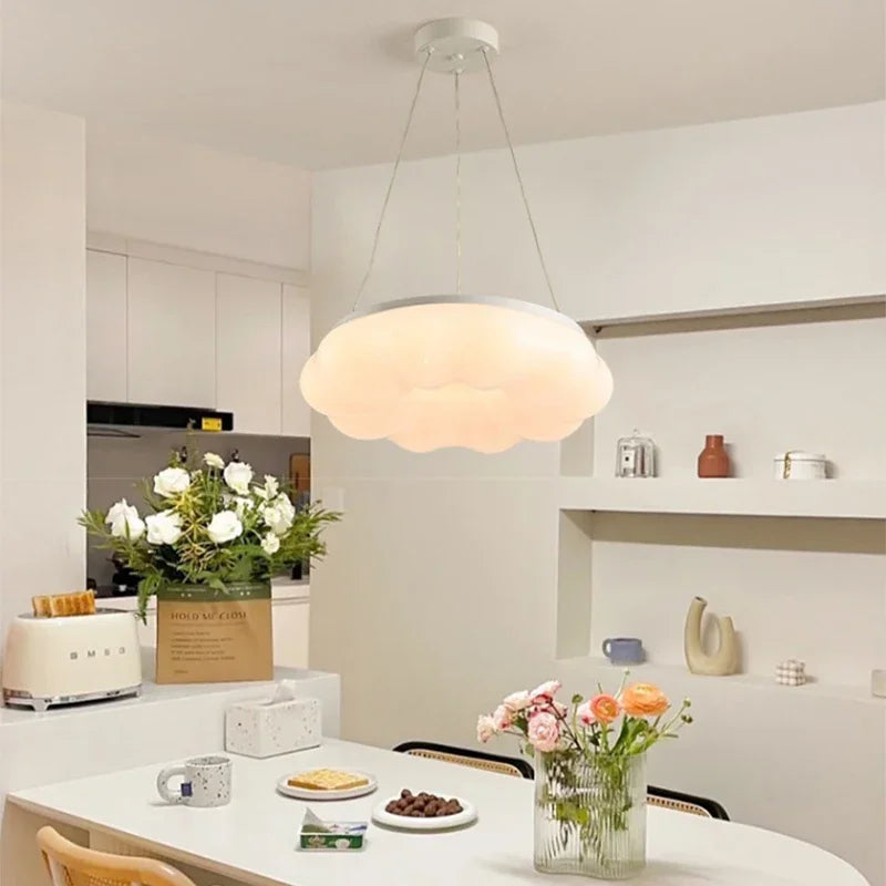 plafonnier led moderne en forme de nuage pour décoration intérieure