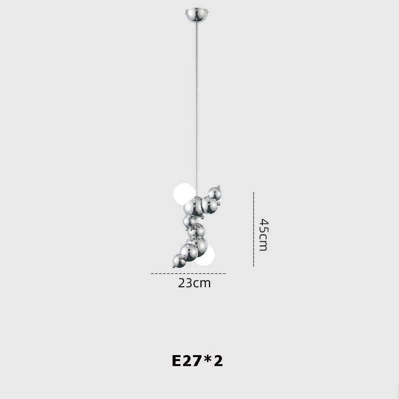 lustre led design moléculaire éclairage tendance 2024 suspension