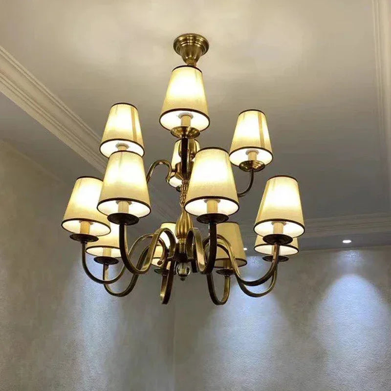 lustre led classique américain pour une décoration rustique élégante