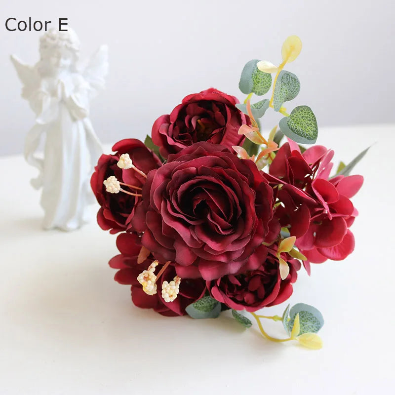 bouquet de fleurs artificielles pour décorations de mariage et automne