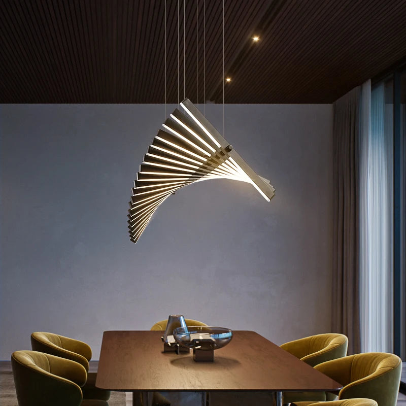 lustre moderne minimaliste design nordique en linéaire