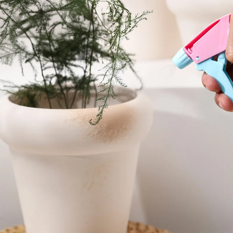 pot de fleurs en céramique avec plateau pour balcon