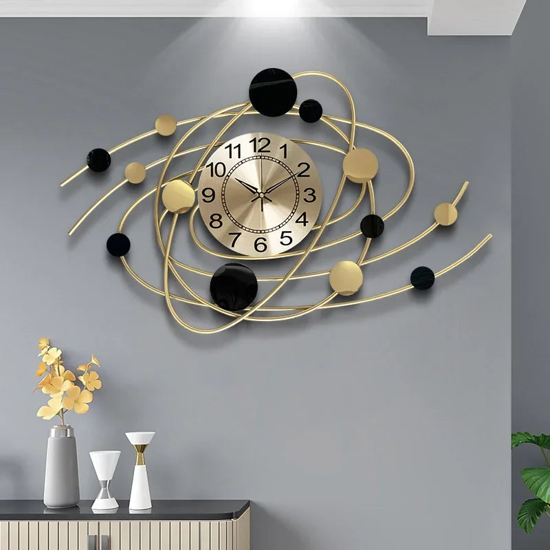 horloge murale moderne élégante pour décoration intérieure