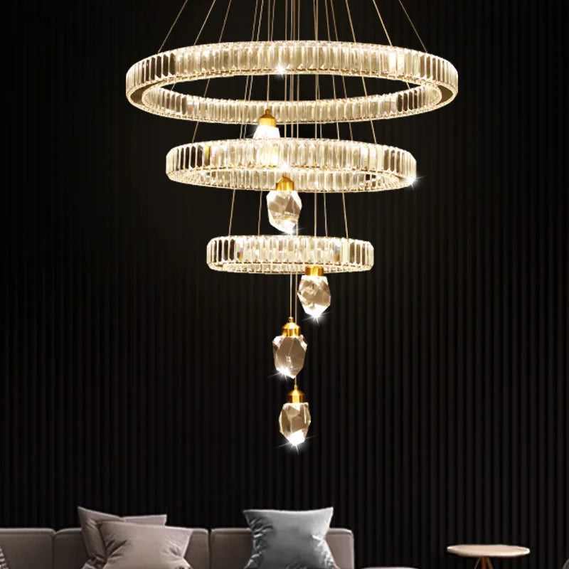 Hanging Light Pendant Lamp,Living Room Crystal Chandelier,Hanging Chandelier Lamp, Pendant Light,Lighting Fixtures Chandeliers