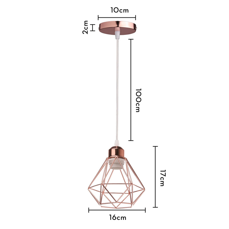 suspension moderne à têtes led pour intérieur design