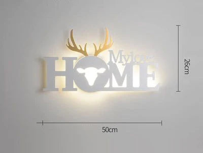 applique murale led lettre pour décoration intérieure enfants