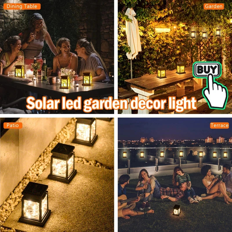 lampes solaires extérieures lanternes décoratives pour jardin et balcon